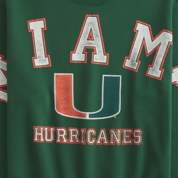 Hollister Green 'I AM' Sweater Hurricanes - Picture 2 of 3